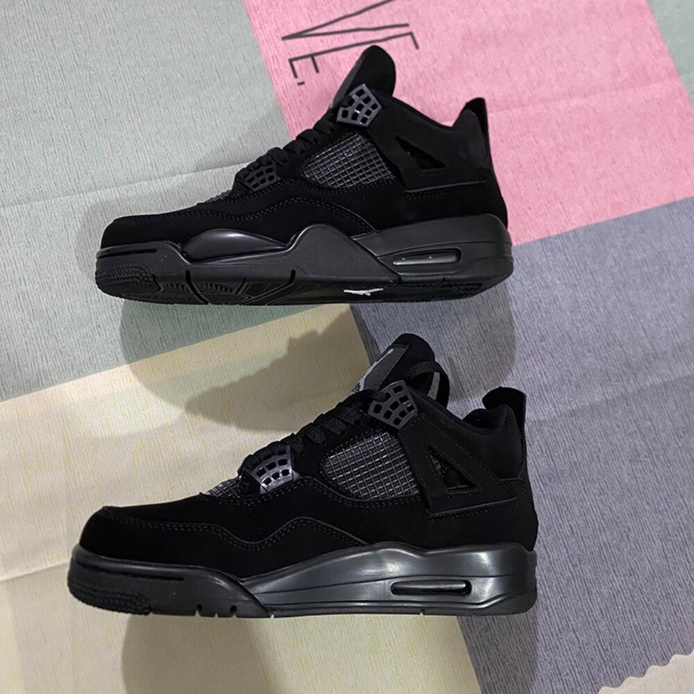 Air Jordan 4 Retro Black Unisex Sneakers